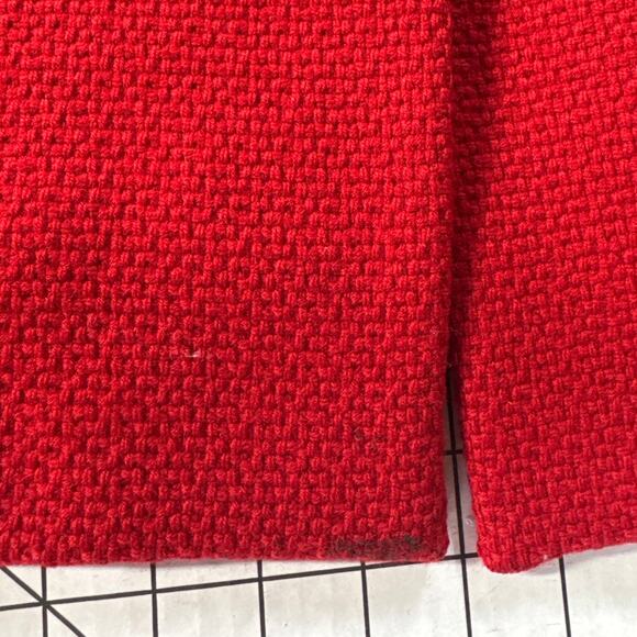 Talbots Wool Tweed Ruby Red Pea Coat Women 14 - Picture 7 of 8